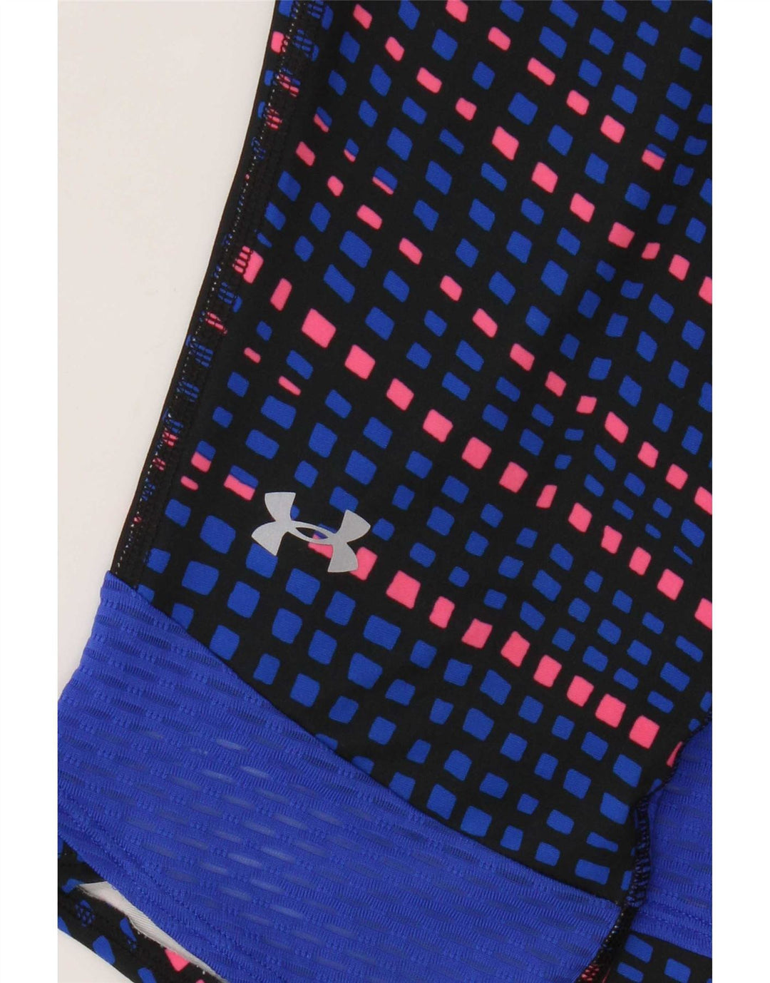 Under Armour Womens Capri Leggings UK 12 Medium Blue Striped