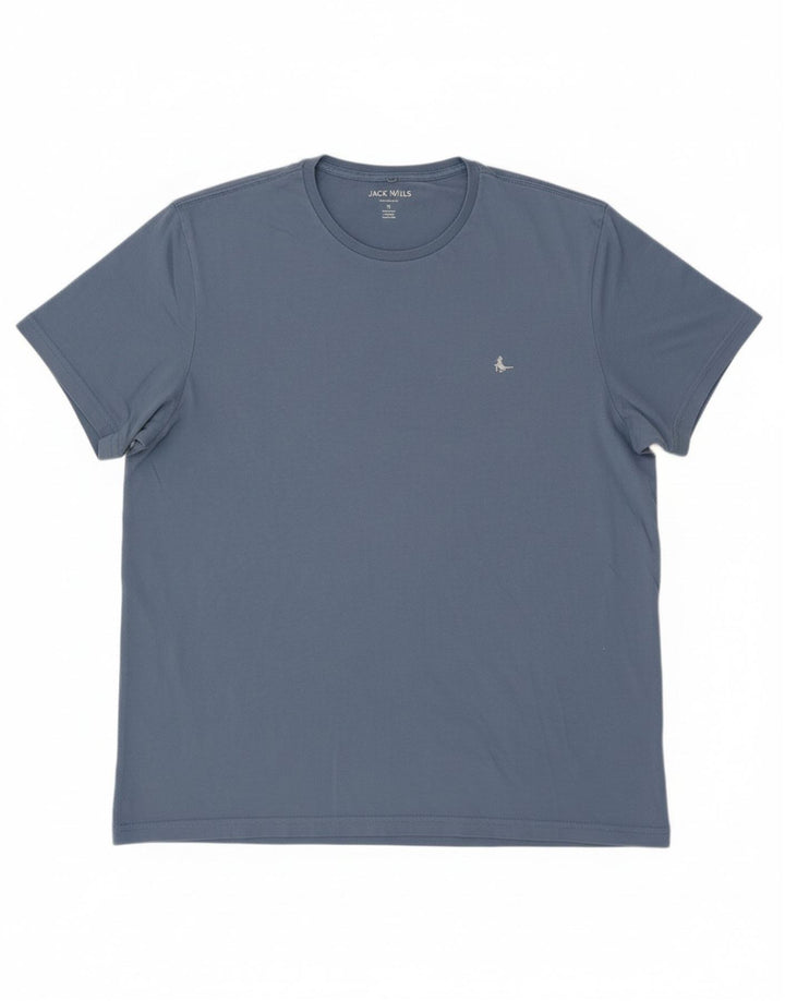 JACK WILLS Camiseta masculina de ajuste clássico Top XL algodão azul