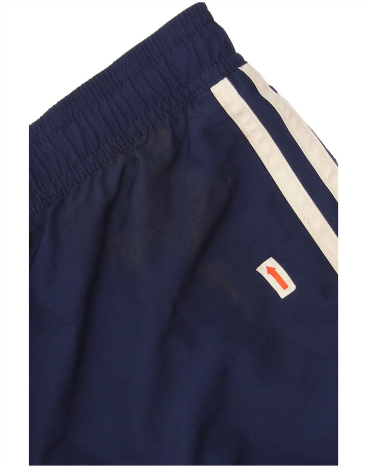 Calça de treino masculina Adidas Joggers grande poliéster azul marinho