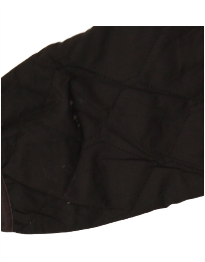 Jaqueta acolchoada feminina Eddie Bauer UK 16 grande poliéster preto