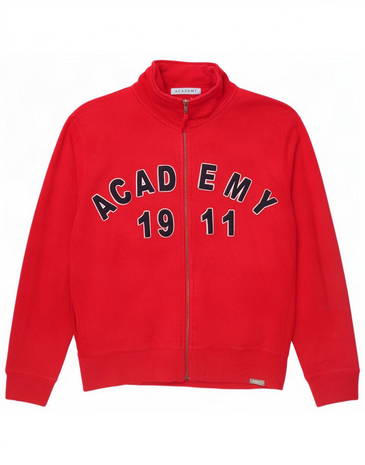 Fila Mens Graphic Tracksuit Top Jacket Médio Algodão Vermelho