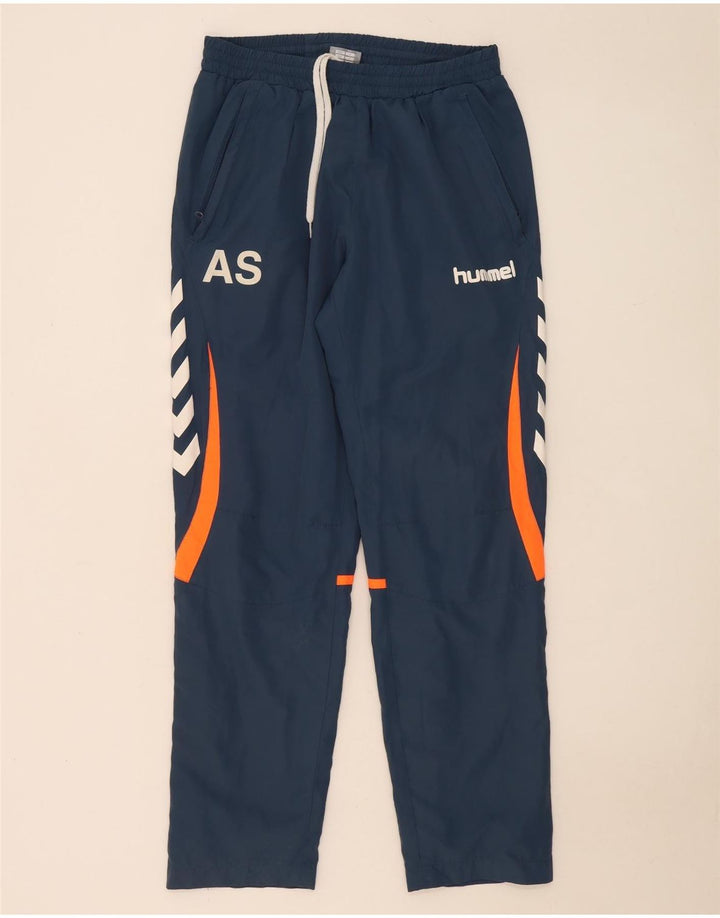 Calça de treino masculina Hummel Graphic azul marinho médio colorblock