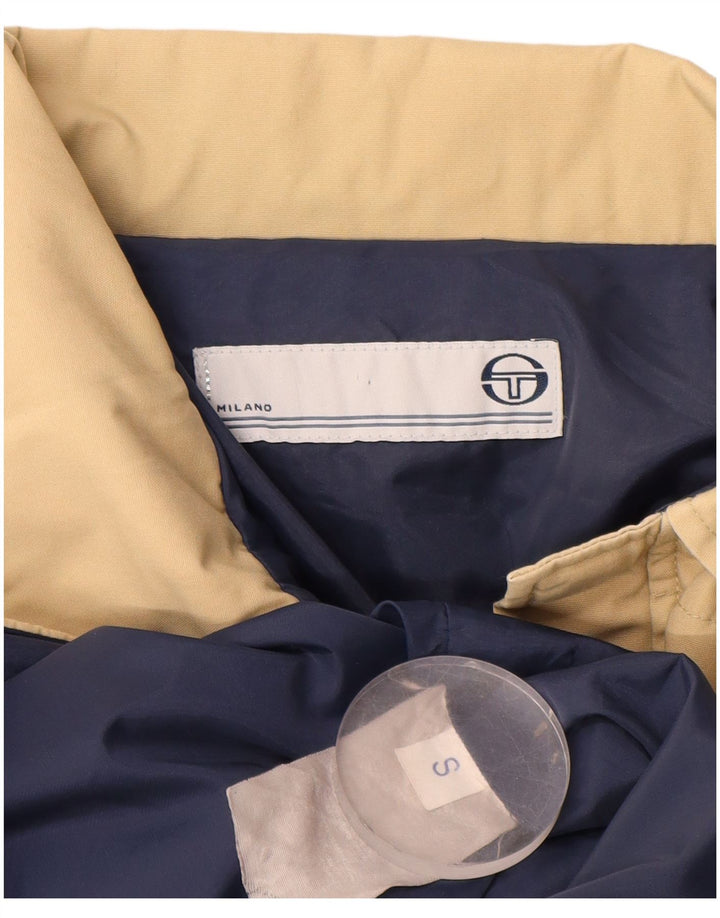 Jaqueta corta-vento masculina Sergio Tacchini UK 36 pequena bege