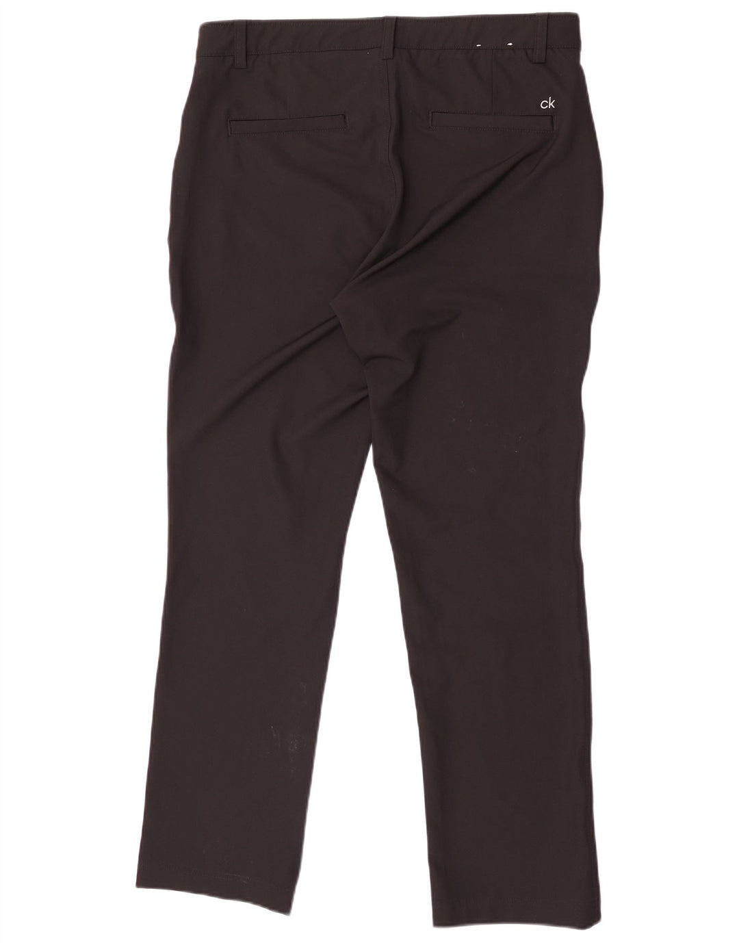 Calça Chino Reta Masculina Calvin Klein W34 L31 Poliéster Preto