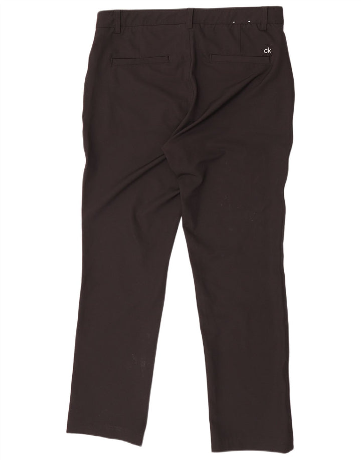 Calça Chino Reta Masculina Calvin Klein W34 L31 Poliéster Preto