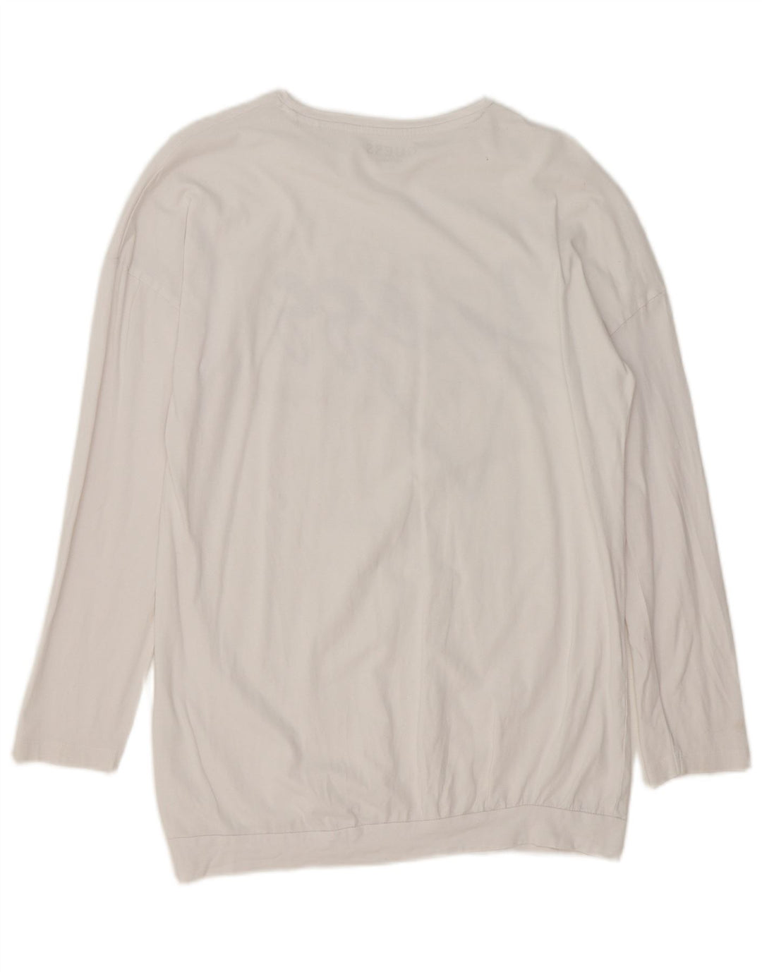 Top gráfico GUESS Boys manga comprida 15-16 anos algodão branco