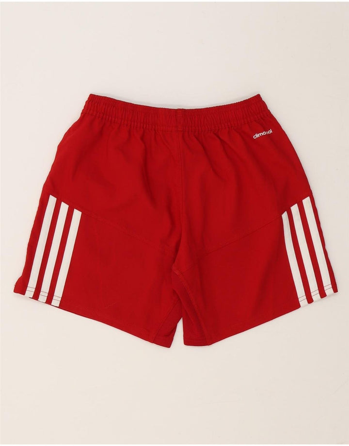 Adidas Womens Climacool Graphic Sport Shorts UK 8 Pequeno Poliéster Vermelho