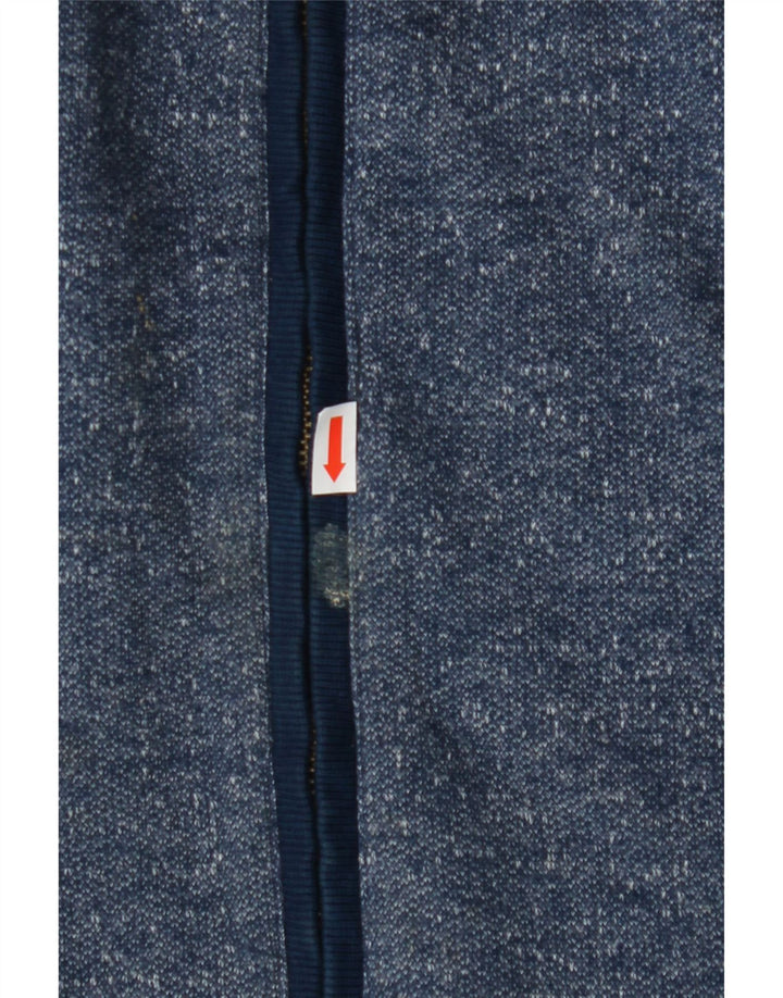 Jaqueta masculina de agasalho Jack & Jones grande algodão manchado azul marinho