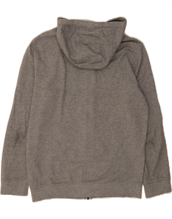 VANS Womens Graphic Zip Hoodie Sweater UK 14 Large Grey Cotton Vintage Vans and Second-Hand Vans from Messina Hembry 