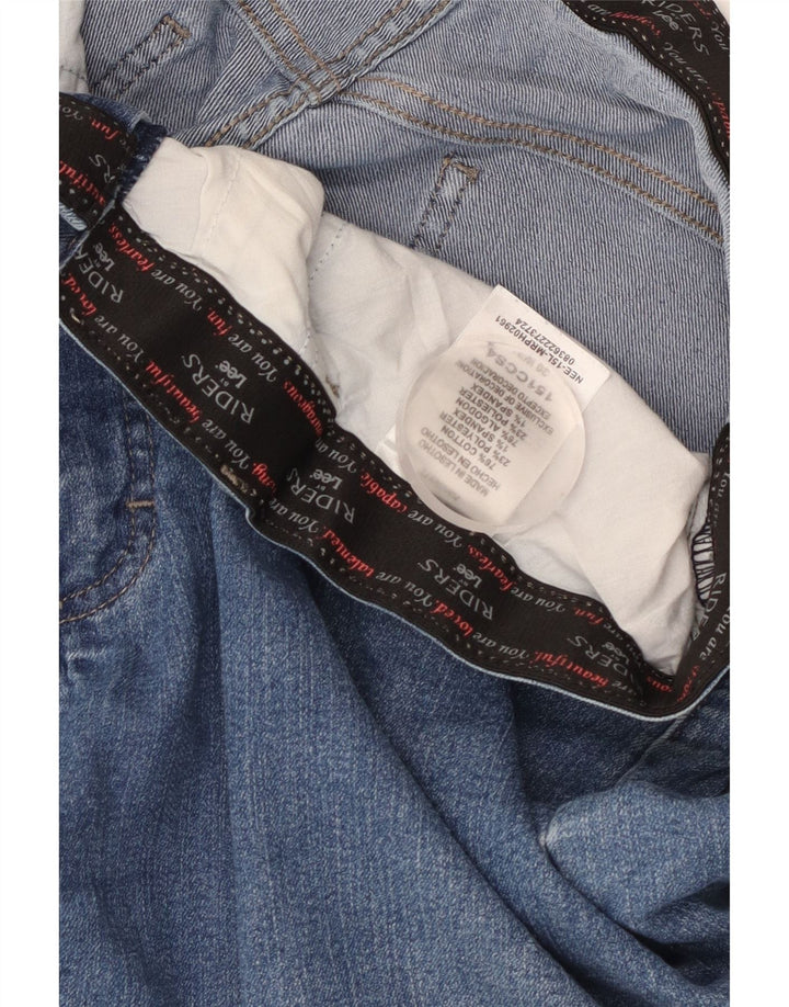 Lee Womens Riders Bermuda Jeans Shorts W40 2XL Algodão Azul