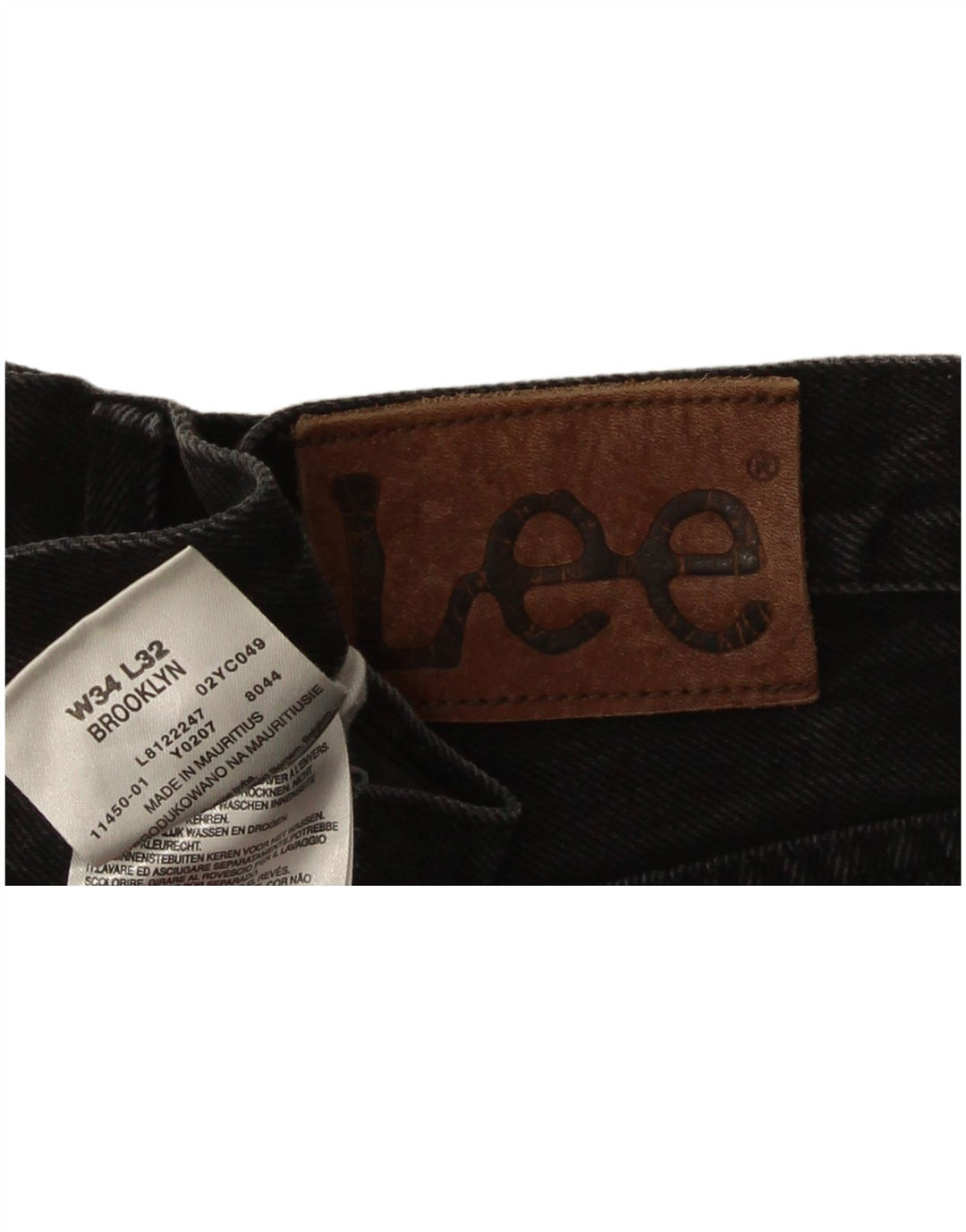Lee Mens Brooklyn Capri Jeans W34 L23 Cinza Algodão