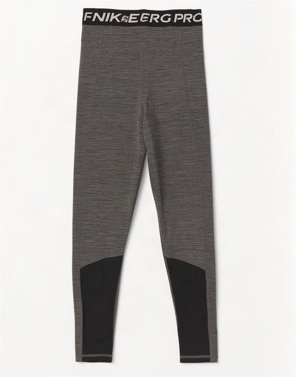 Leggings femininas Nike Dri Fit Graphic XS W24 L32 cinza colorblock poliéster
