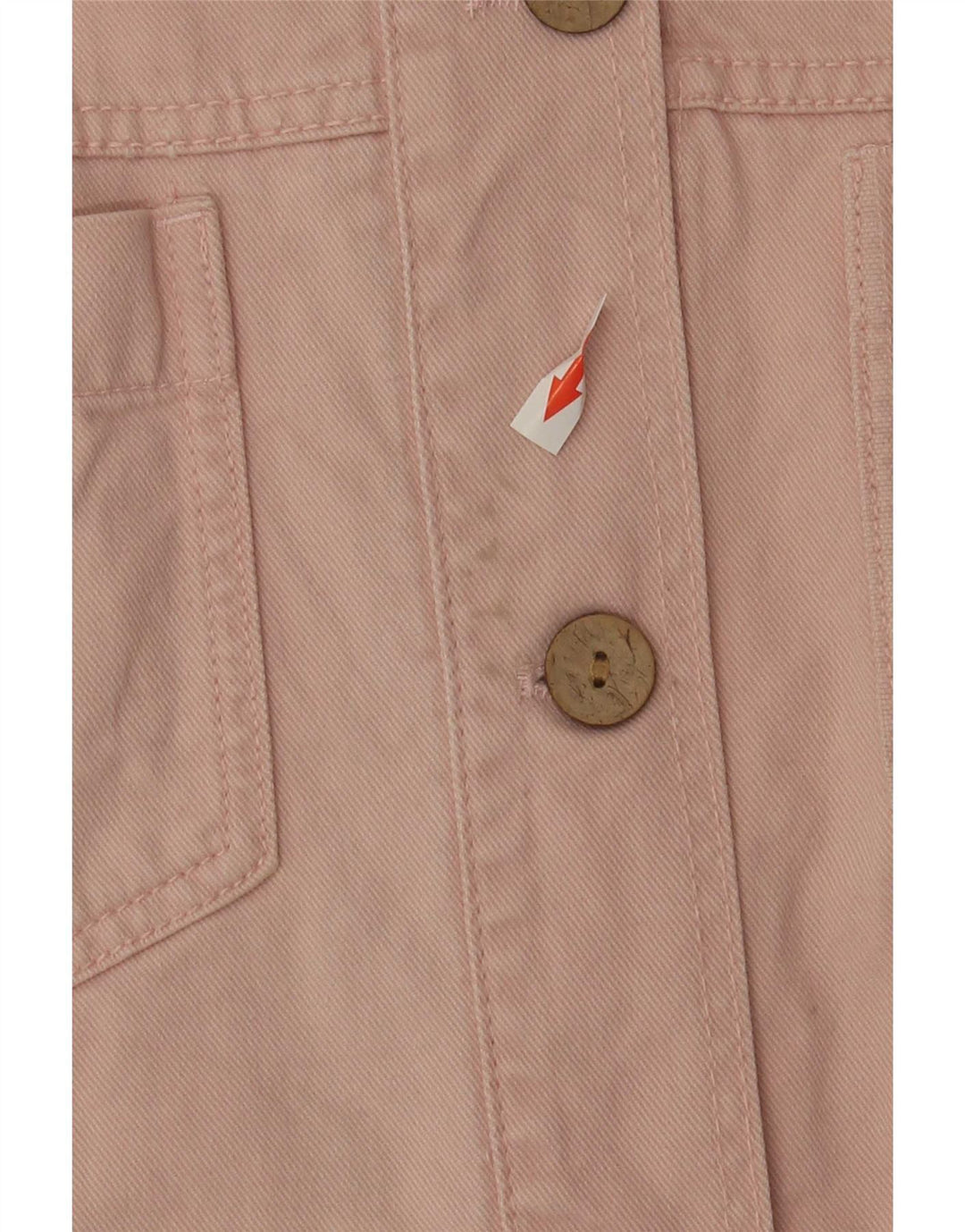 Vestido jeans feminino grande Zara Reino Unido 10 pequeno algodão rosa