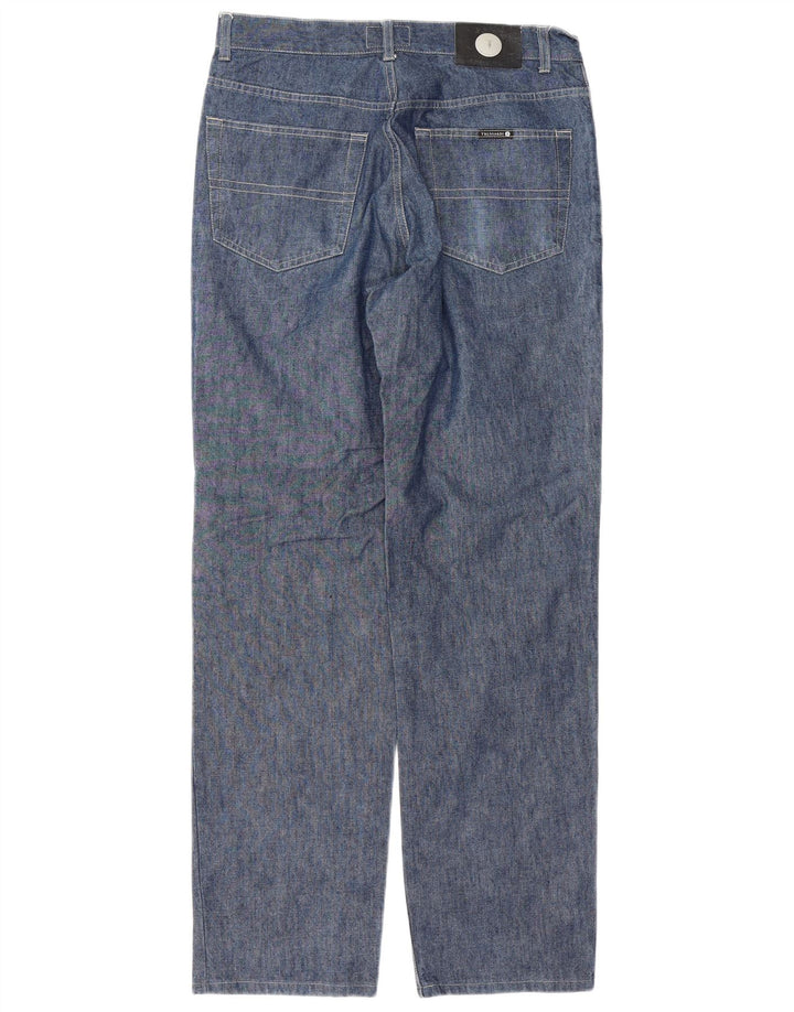 Jeans retos masculinos TRUSSARDI W32 L32 algodão azul