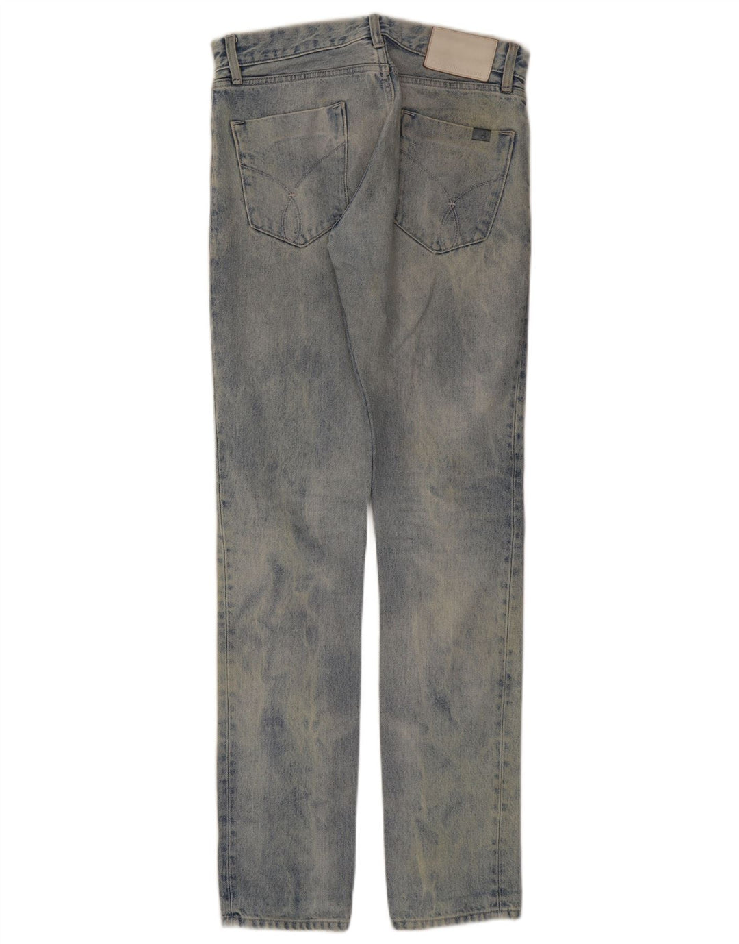 Calvin Klein Masculino Slim Jeans W28 L34 Azul Algodão
