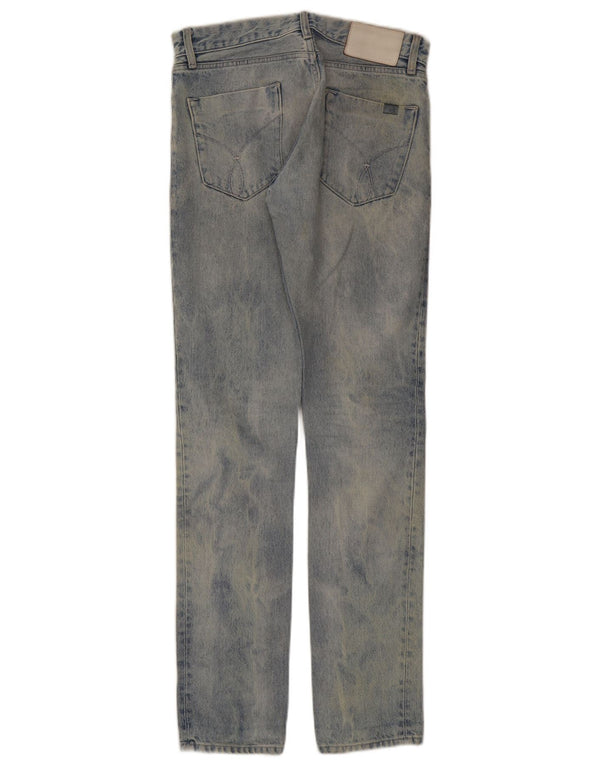 Calvin Klein Masculino Slim Jeans W28 L34 Azul Algodão