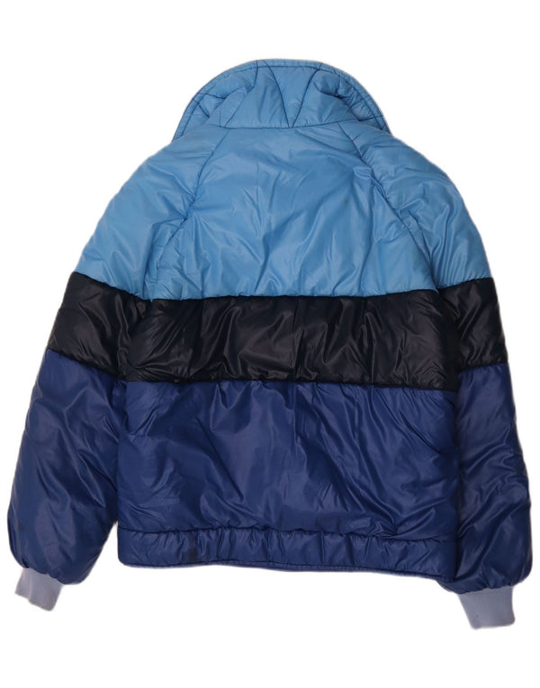 Jaqueta acolchoada masculina vintage IT 54 2XL Colorblock multicolorido