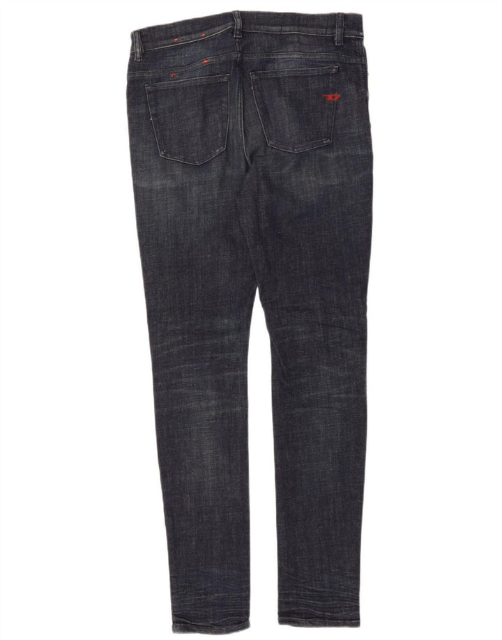 Diesel Mens Skinny Jeans W31 L33 Azul Marinho Algodão
