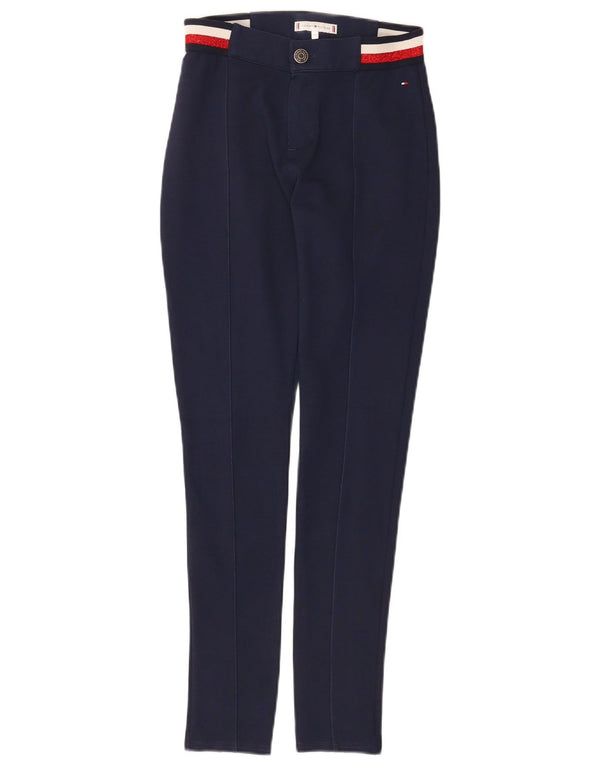Tommy Hilfiger Calças casuais para meninas 11-12 anos W24 L28 Azul marinho