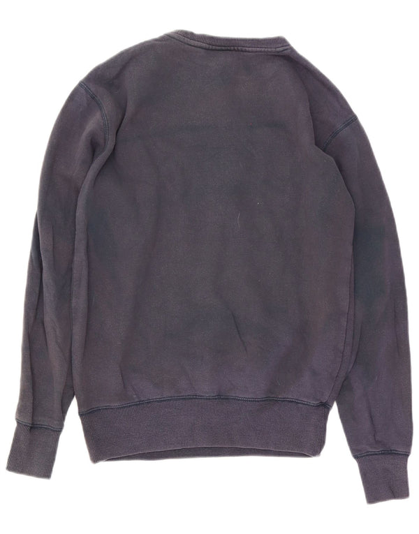 Ellesse Mens Graphic Sweatshirt Jumper XS Navy Blue Cotton