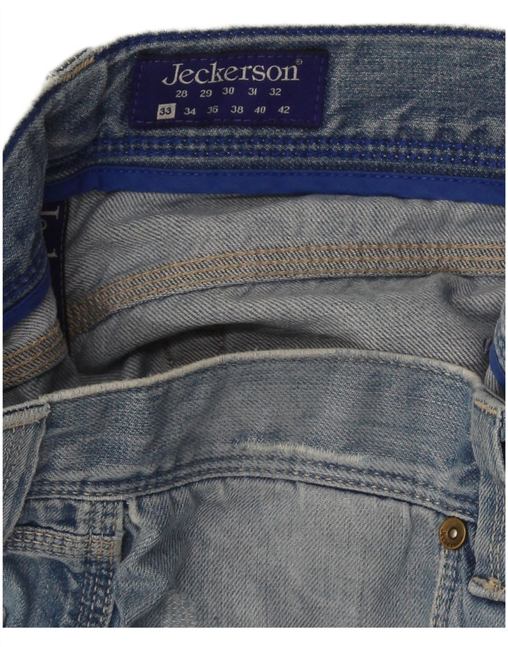 Shorts jeans masculino Jeckerson W33 azul médio