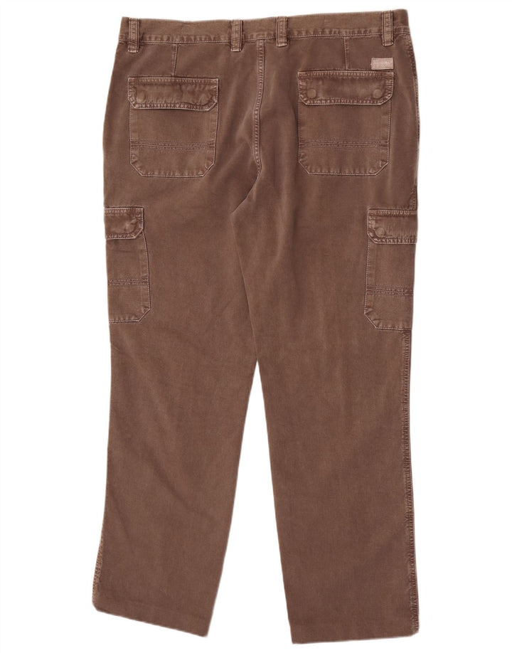 Calça Carrera Masculina Regular Fit Cargo W40 L30 Algodão Marrom