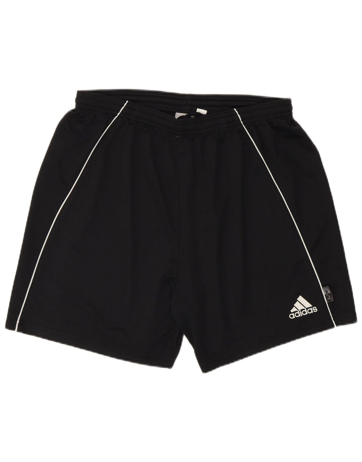 Adidas Mens Climalite Sport Shorts Grandes Esportes Pretos De Poliéster