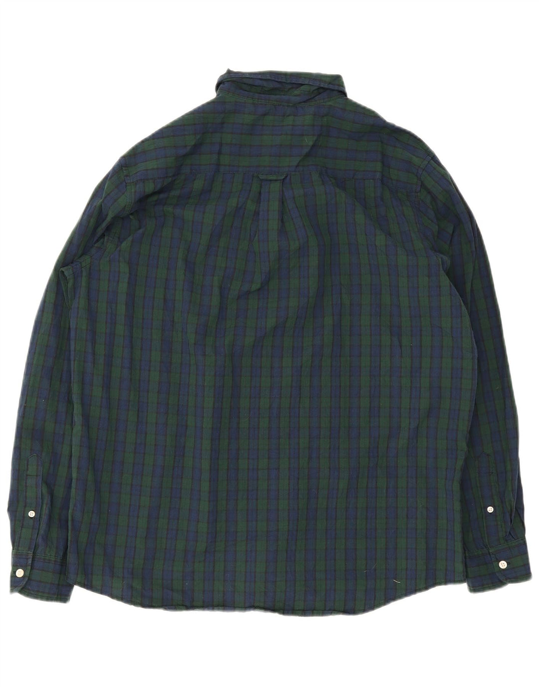 Camisa masculina Chaps XL azul marinho xadrez algodão