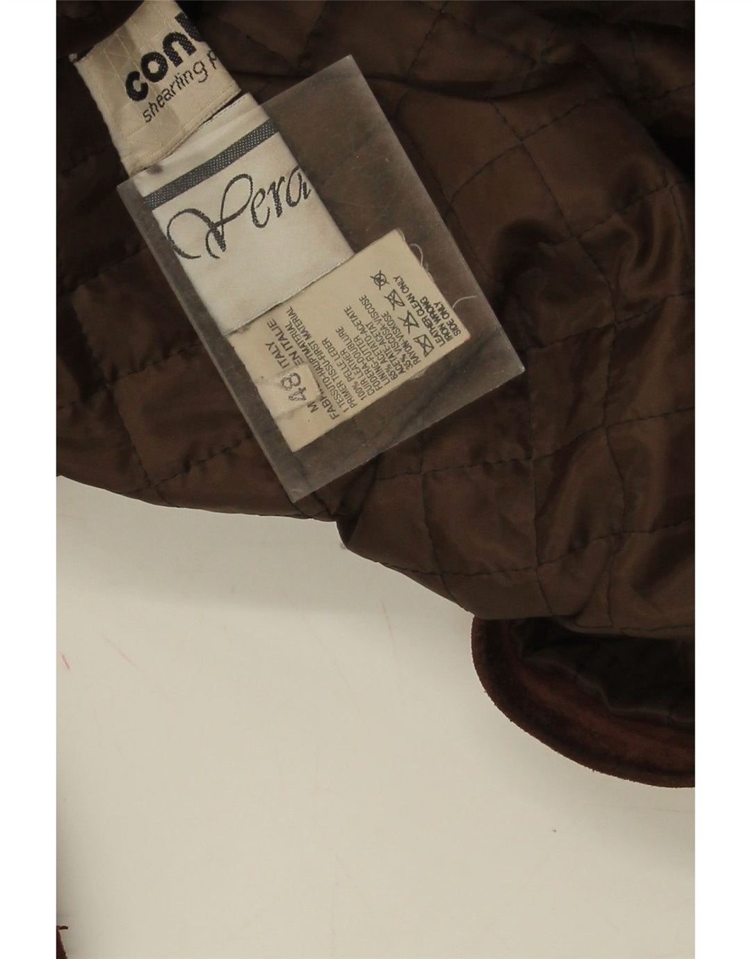 Sobretudo feminino de camurça Conbipel IT 48 XL couro marrom