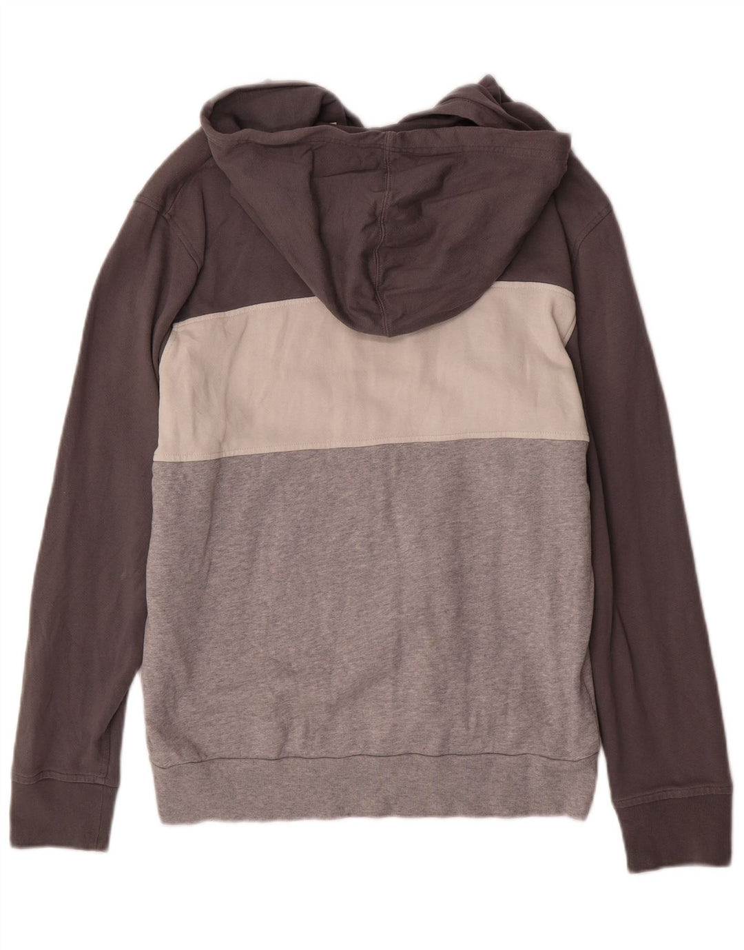 Suéter com capuz gráfico masculino LEVI'S grande algodão colorblock cinza