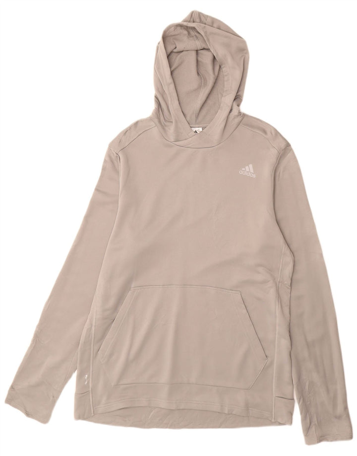 Adidas Mens Tracksuit Top Jacket Grande Cinza Poliéster