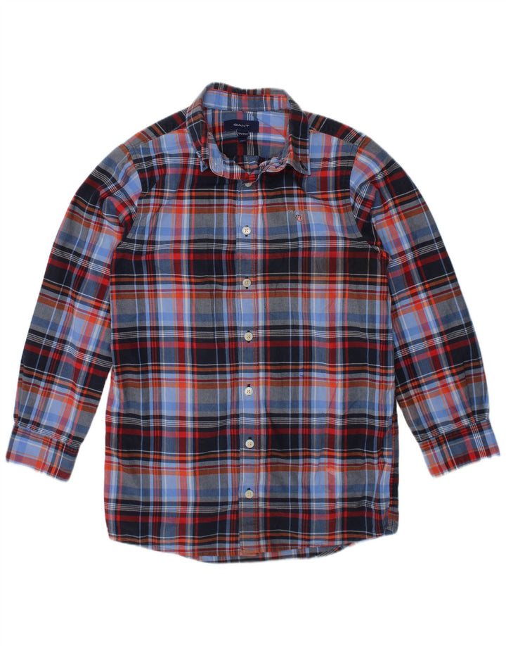 GANT Camisa Menino 7-8 Anos Algodão Xadrez Multicolorido