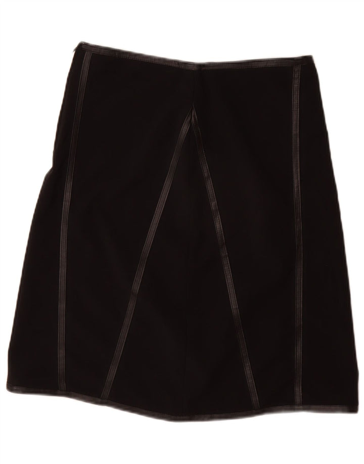 Saia evasê feminina VINTAGE W28 médio preto