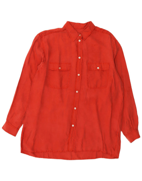 Blusa feminina Penny Black UK 16 grande seda vermelha