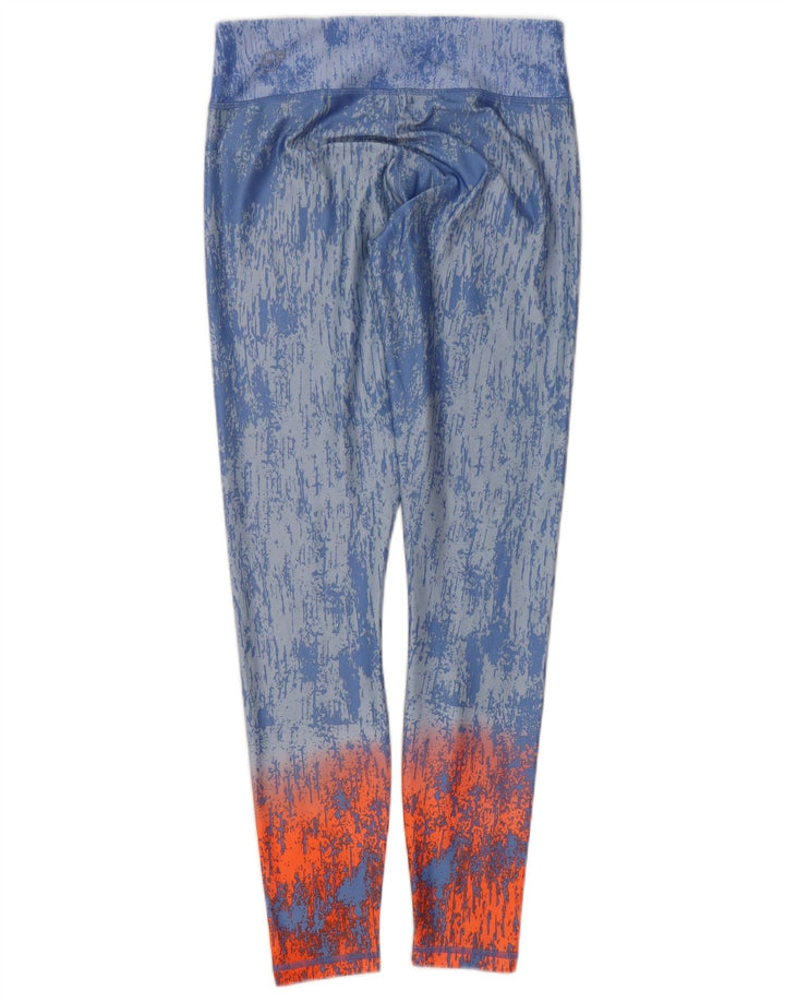 Leggings Puma Femininas UK 10 Pequenas Azul Tie Dye Nylon