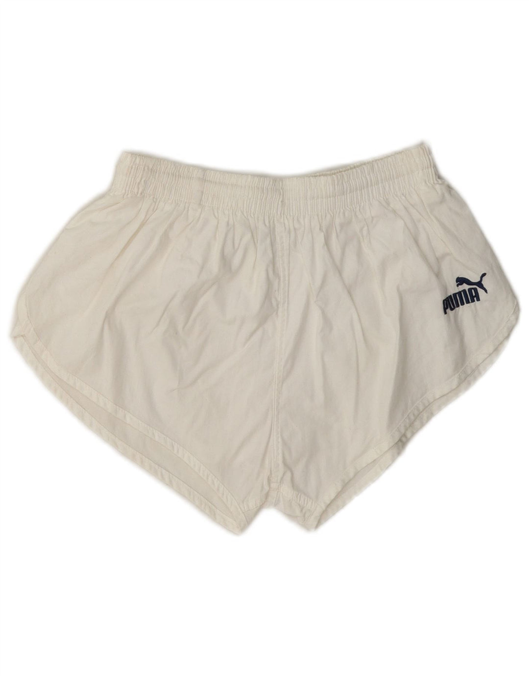 Shorts esportivos femininos Puma UK 10 pequenos brancos
