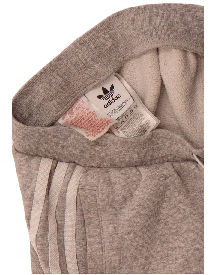 Shorts esportivos masculinos Adidas 8-9 anos algodão cinza