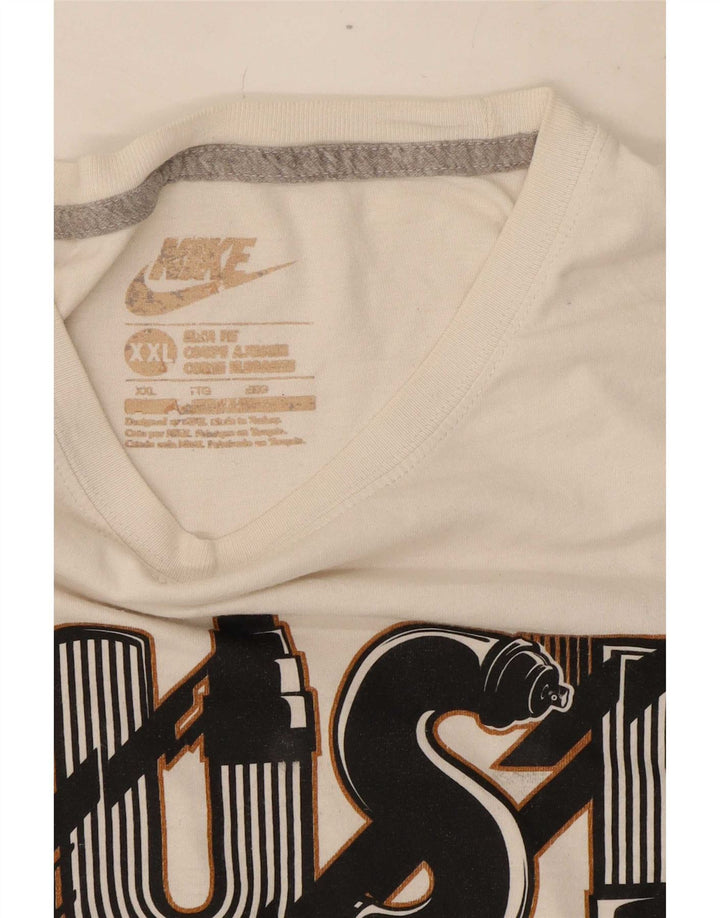 Camiseta Nike Masculina Slim Fit Graphic Top 2XL Branca