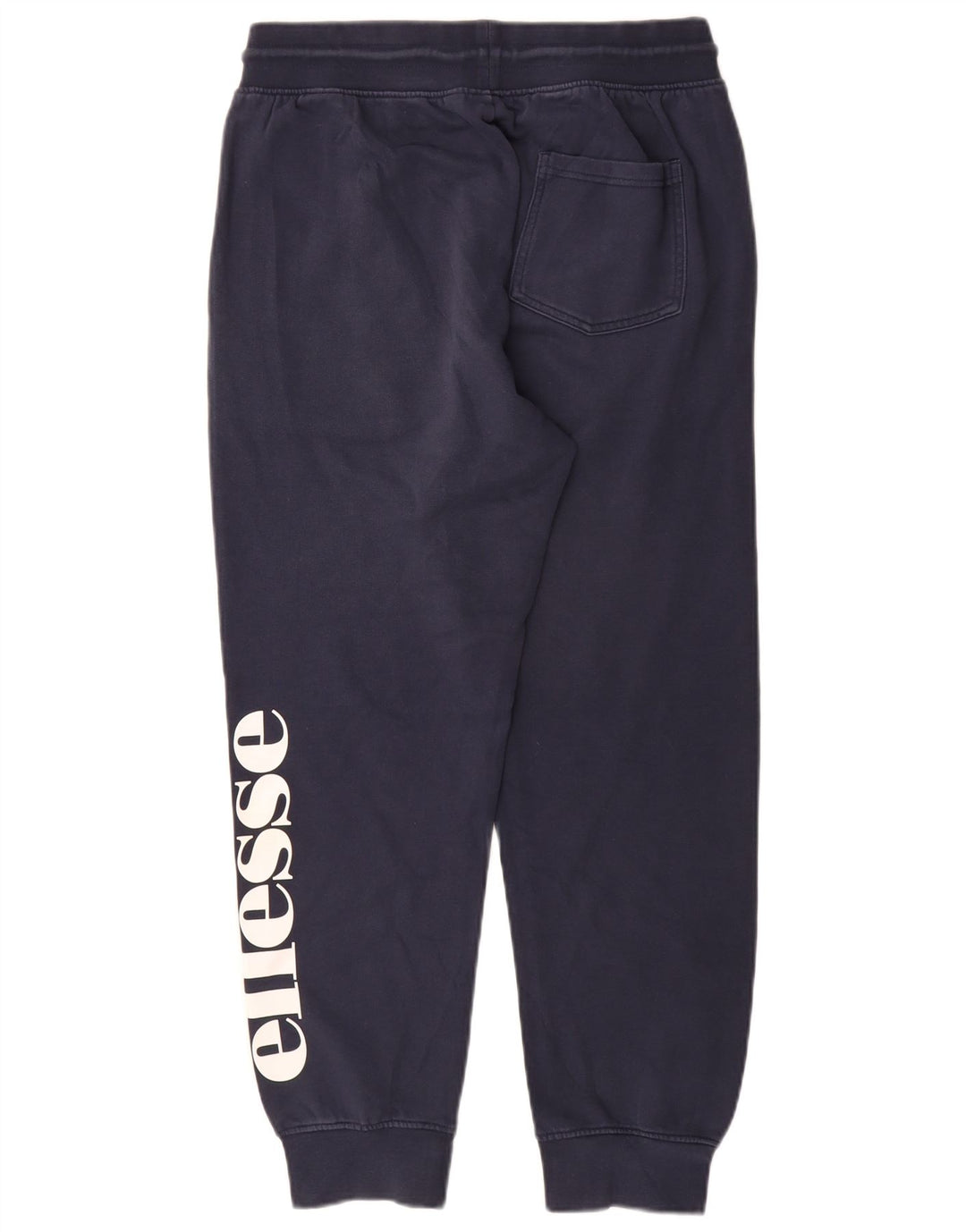 Ellesse masculino gráfico agasalho calças joggers médio algodão azul marinho