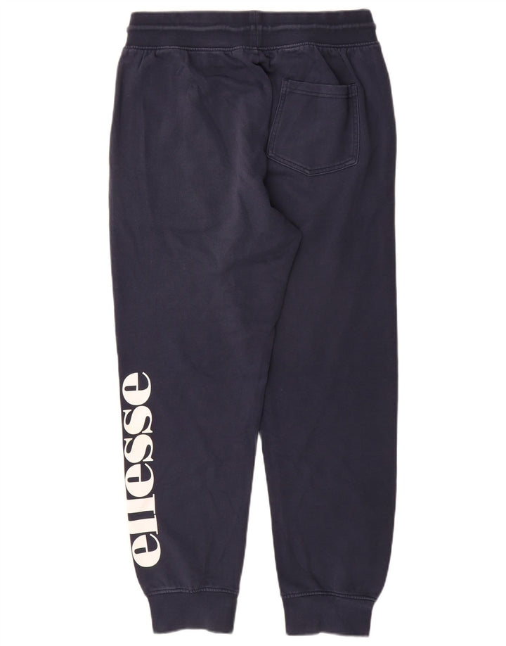 Ellesse masculino gráfico agasalho calças joggers médio algodão azul marinho