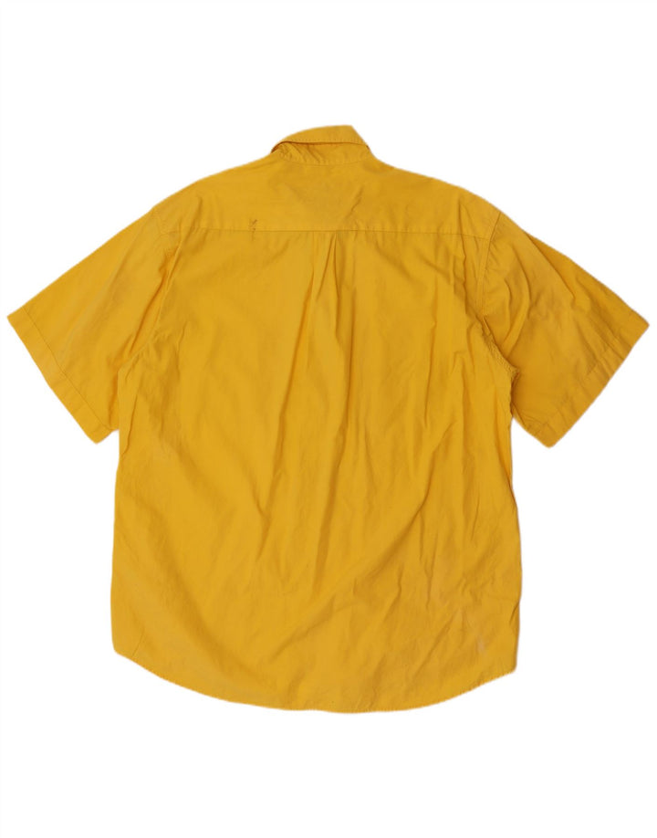 Camisa masculina de manga curta Levi's grande algodão amarelo