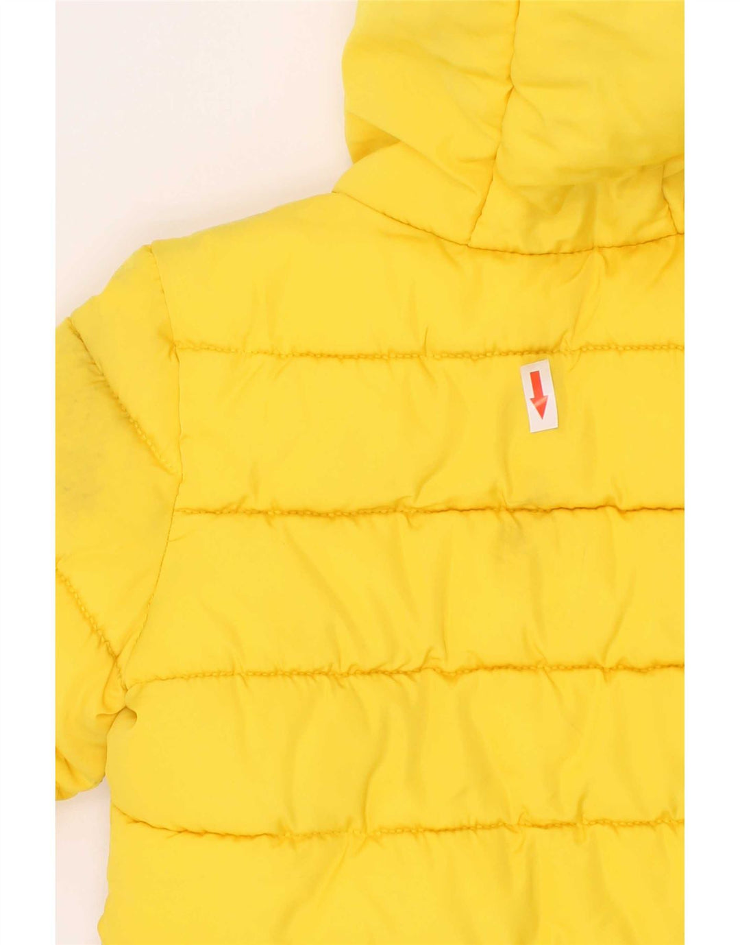 Casaco acolchoado com capuz gráfico Guess Boys 3-4 anos poliéster amarelo