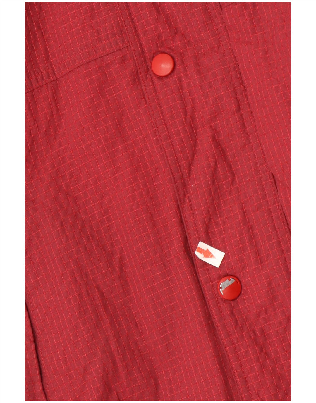 Jaqueta corta-vento Nike Boys 12-13 anos grande Borgonha xadrez nylon