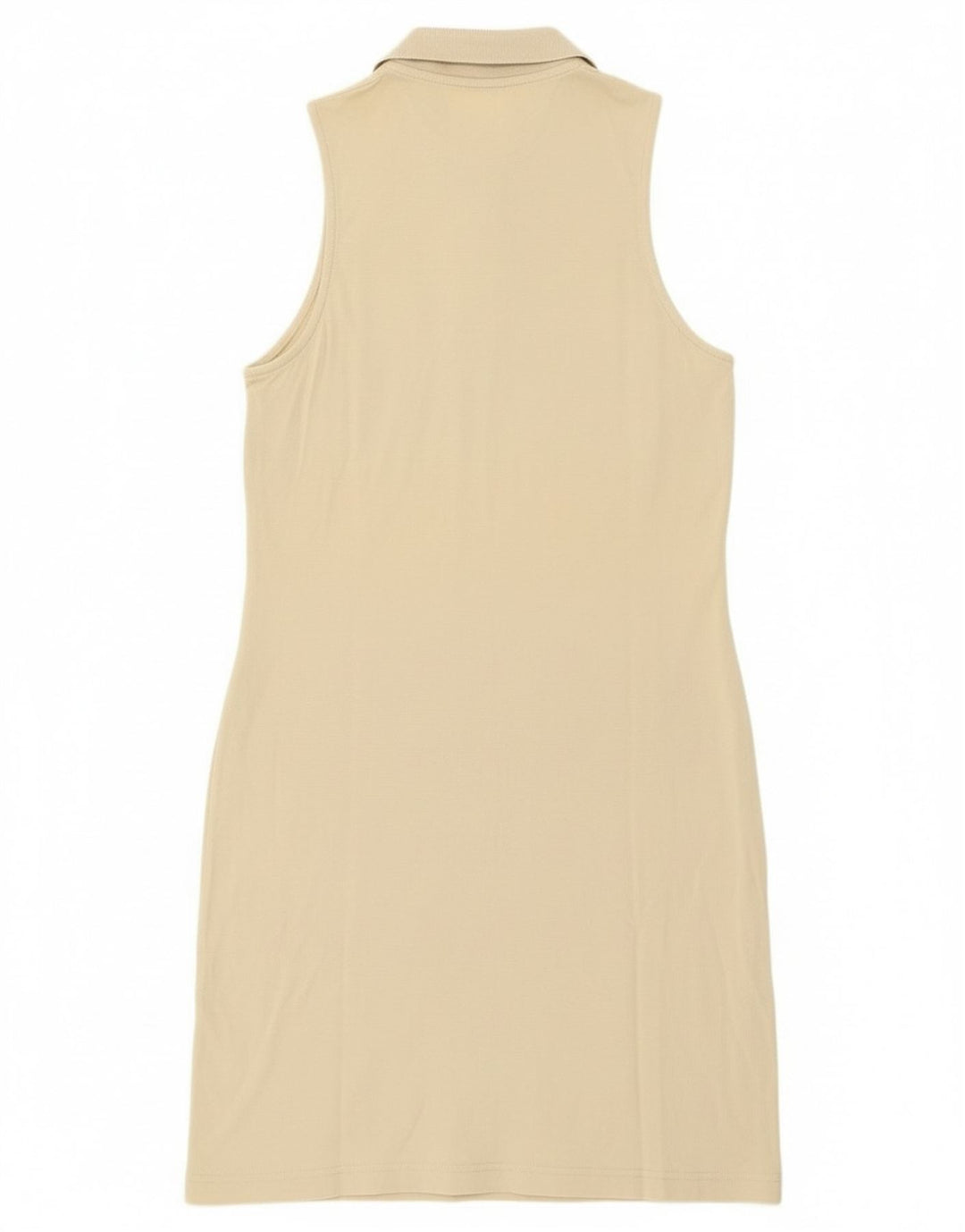 Vestido polo feminino Fila sem mangas IT 44 algodão bege médio