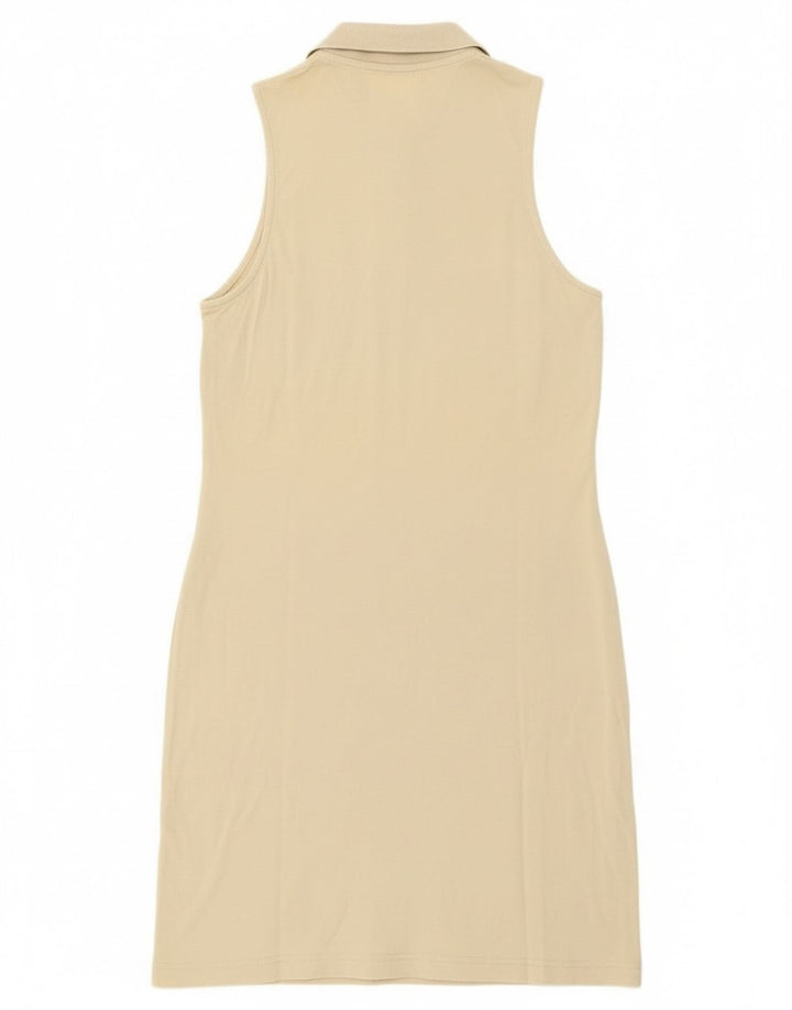 Vestido polo feminino Fila sem mangas IT 44 algodão bege médio