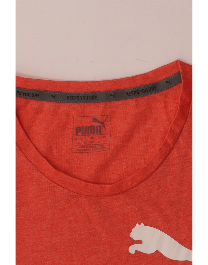 Puma Camiseta Feminina Graphic Top UK 14 Grande Laranja