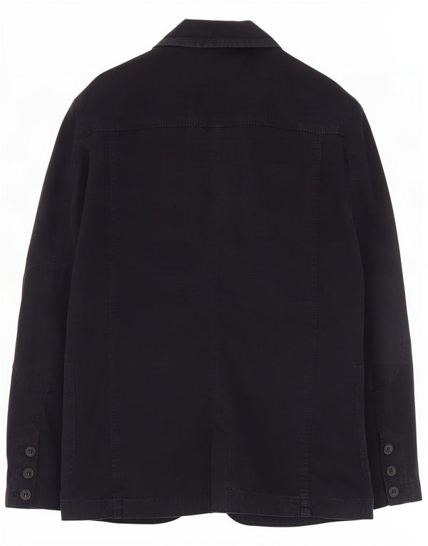 Jaqueta blazer masculina Murphy & Nye com 3 botões Reino Unido 36 algodão azul marinho pequeno