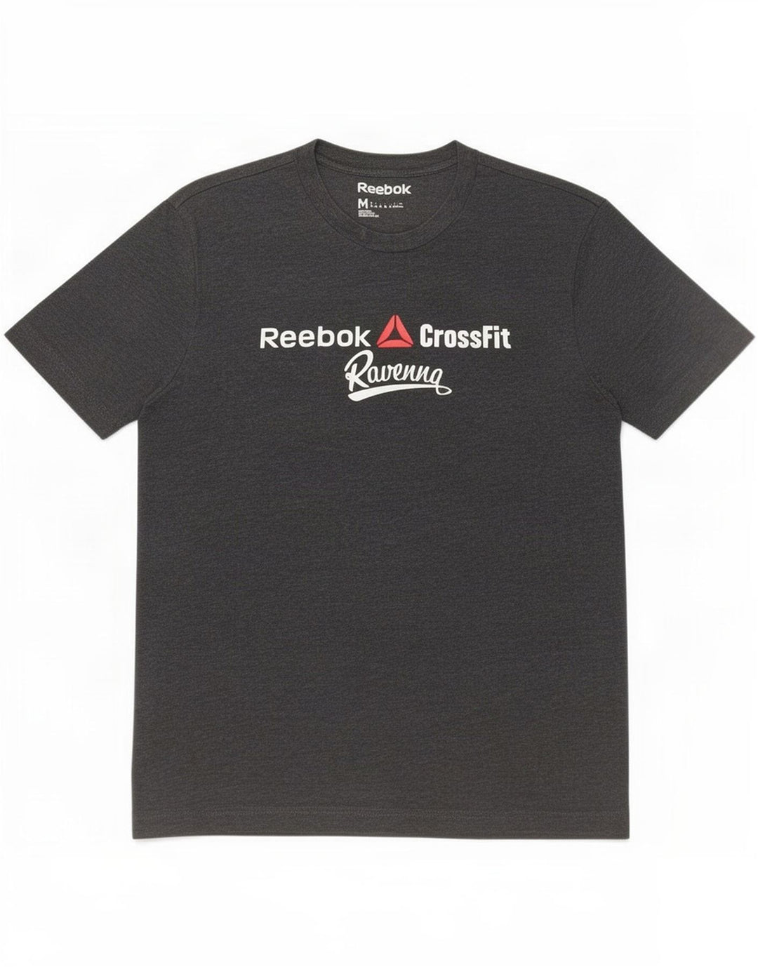 Camiseta masculina Reebok Graphic Top cinza médio algodão