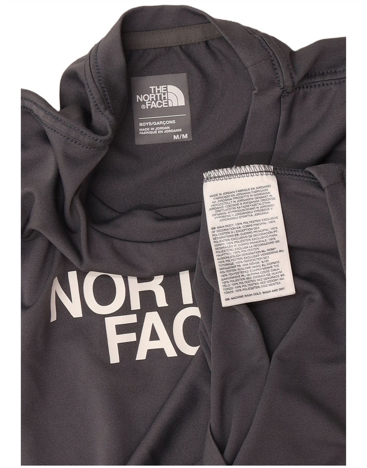 Camiseta gráfica The North Face Boys 9-10 anos poliéster cinza médio