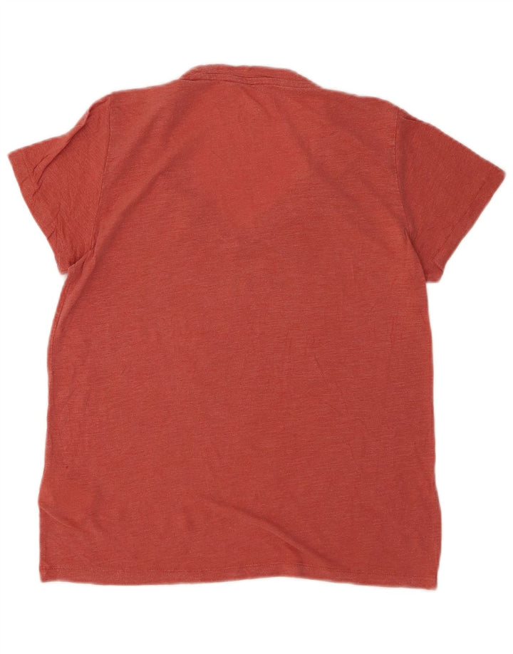 Camiseta feminina LEE Regular Fit UK 10 Small Red Lyocell